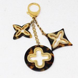LOUIS VUITTON Monogram Gold Tone Keychain item #40414